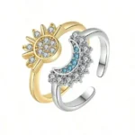 Sun And Moon Couple Rings For Women Gift