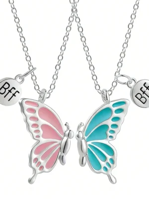 Butterfly BFF Friendship Necklaces Aesthetic Friendship Jewelry