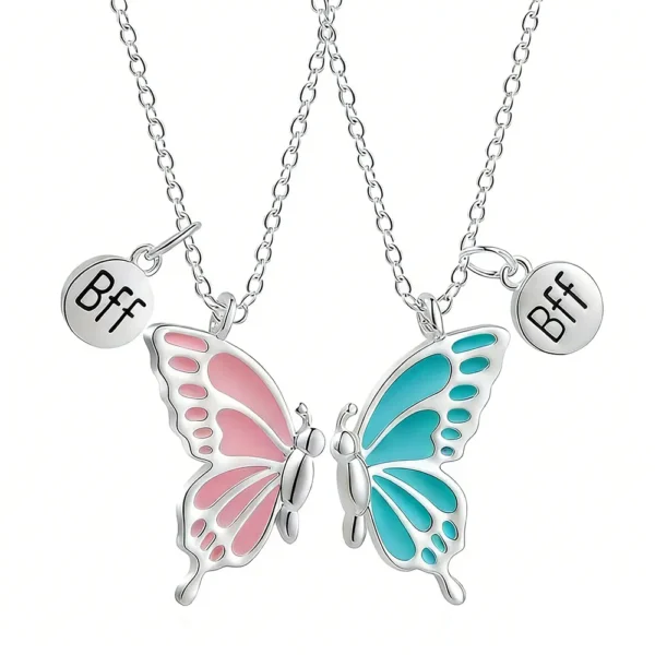 Butterfly BFF Friendship Necklace