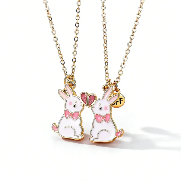 Magnetic BFF Rabbit Necklaces
