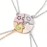 Celestial BFF Puzzle Necklaces-4Pcs Best Friends Gift