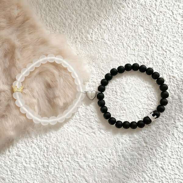 Magnetic Heart BFF Matching Bracelets|Friendship Couple Gift