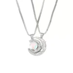 Magnetic Moon Couple Necklaces - Best Friend Necklaces