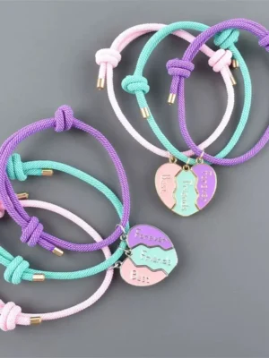 BFF Matching Heart Bracelets