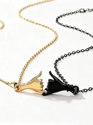 Hand Gesture BFF Necklaces