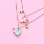 Magnetic Elephant BFF Necklaces - 2 Best Friend Necklaces