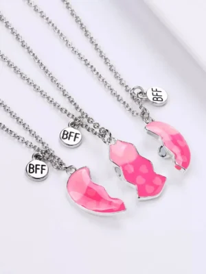 BFF Matching Heart Necklaces