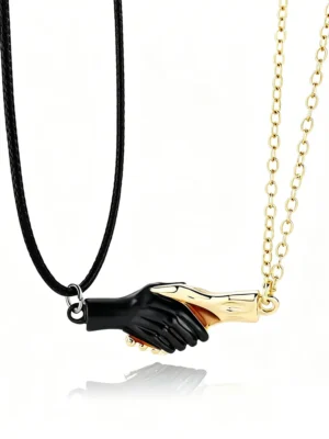 Handshake BFF Matching Necklaces Best Friend Gift
