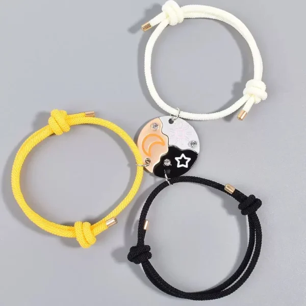 Sun Moon Star Bracelets for 3 Best Friend