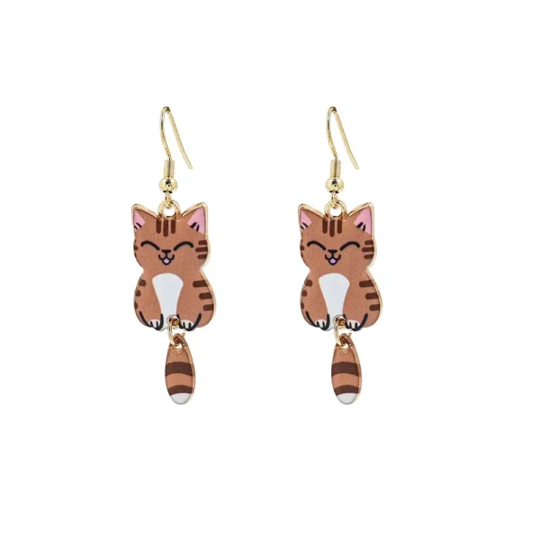 Cat Dangle Earrings