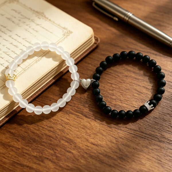 Magnetic Heart BFF Matching Bracelets|Friendship Couple Gift