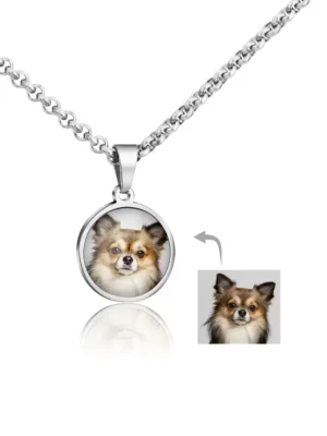 Custom Photo Necklace, Personalized Picture Pendant