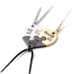 Sister Puzzle Necklaces - Big Middle Little Sis Jewelry