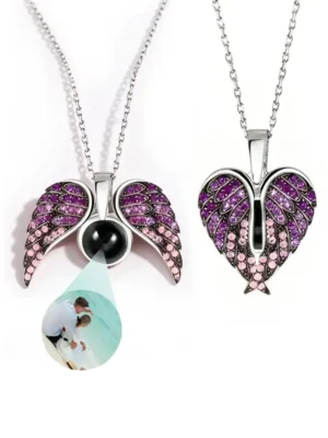 Projection Angel Wing Necklace