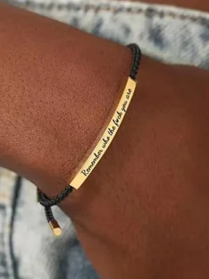Remember Who The Fuck You'Re Tube Bracelet