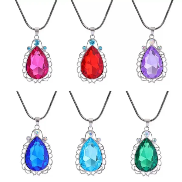 Teardrop Crystal Pendant Necklace for 6 Best Friends