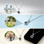 Projection Photo Necklace,Custom Picture Pendant