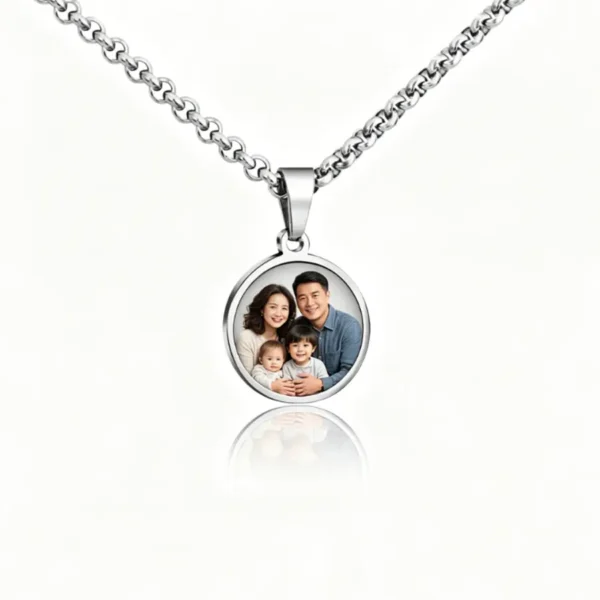 Custom Photo Necklace, Personalized Picture Pendant