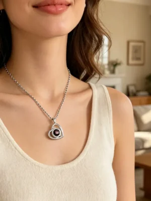 Custom Photo Projection Necklace