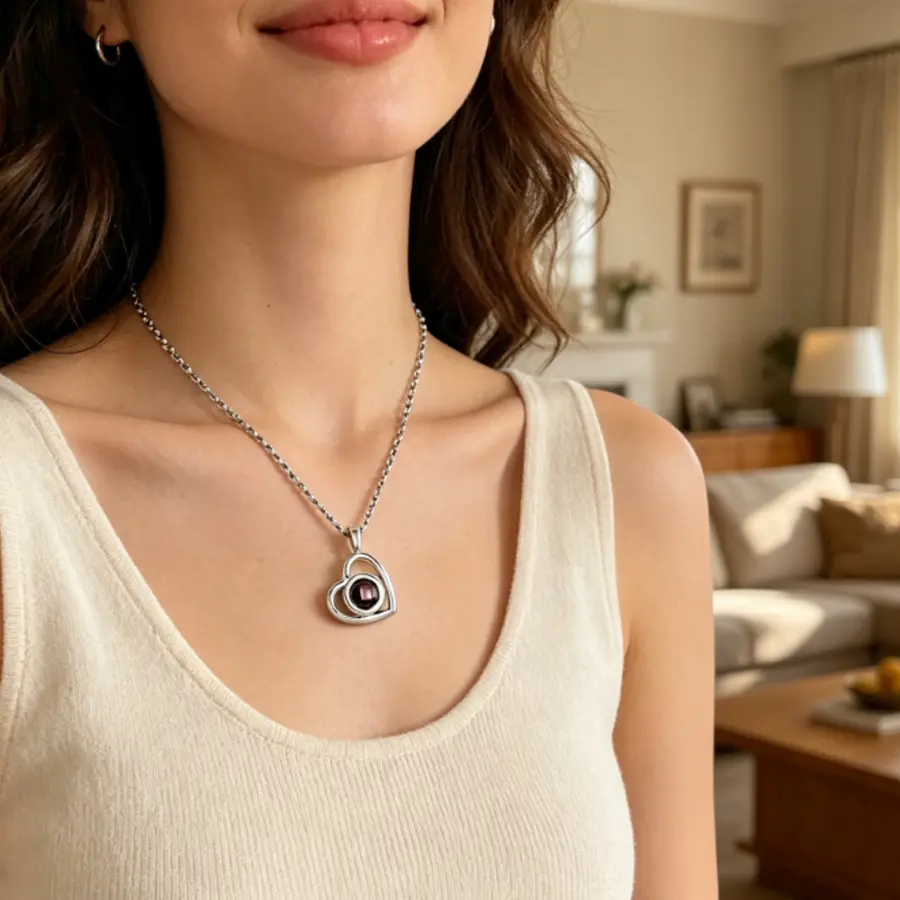 Custom Photo Projection Necklace