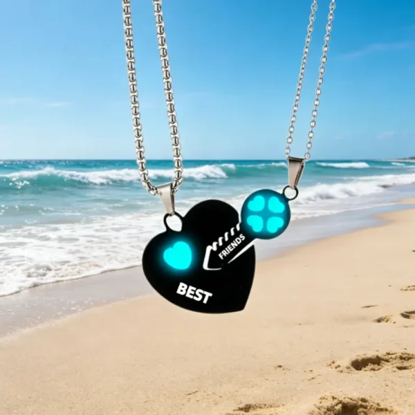 Luminous Heart Key Necklaces