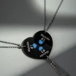 BFF Forever Puzzle Heart Necklaces for 3 Friendship