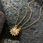 You Are My Sunshine Sun Pendant Necklace for BFF & Couple
