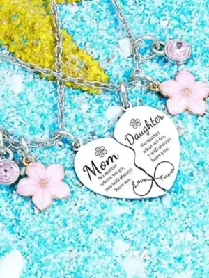 Mom Daughter Matching Necklaces