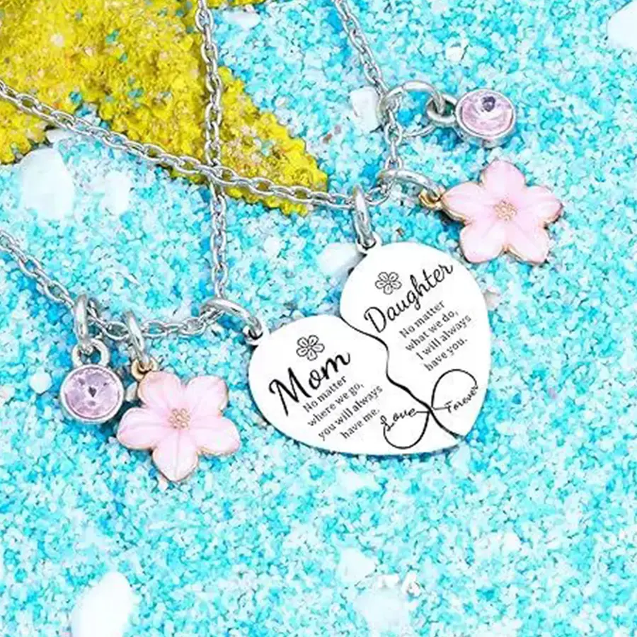 Mom Daughter Matching Necklaces
