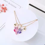 BFF Owl Necklace,Friendship Pendant,Best Friend Jewelry