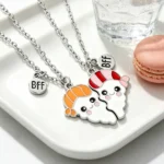 Cute Cartoon Magnetic Necklaces for 2 Best Friend