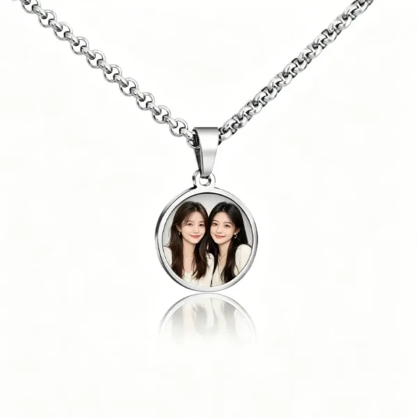 Custom Photo Necklace, Personalized Picture Pendant