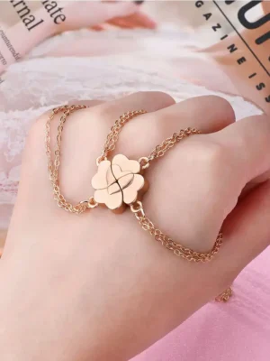 Heart Clover BFF Necklace