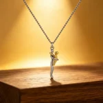 Mother Daughter Hugging Pendant Necklace, Family Love Jewelry