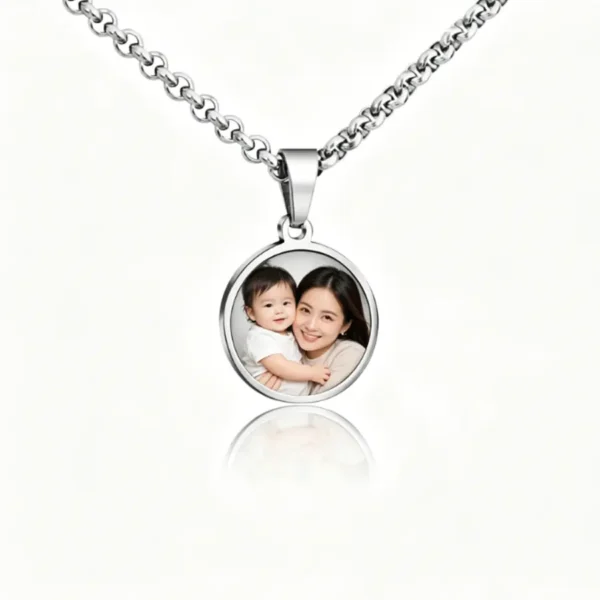 Custom Photo Necklace, Personalized Picture Pendant