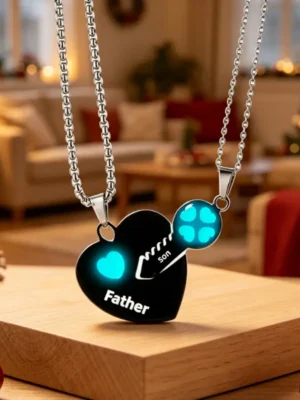Luminous Heart Key Necklaces