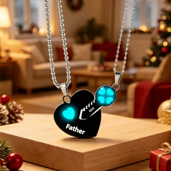 Luminous Heart Key Necklaces