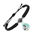 Custom Photo Projection Couple Bracelets 2Pcs