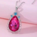 Teardrop Crystal Pendant Necklace for 6 Best Friends