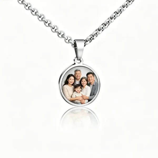 Custom Photo Necklace, Personalized Picture Pendant
