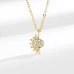 Sun Moon Magnetic Necklace Matching Zircon BFF Jewelry