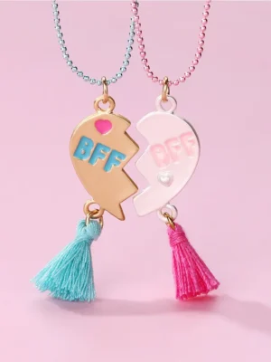 BFF Broken Heart Necklace