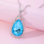 Teardrop Crystal Pendant Necklace for 6 Best Friends