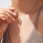 Hugging Couple Pendant Necklace, Lovers Embrace Jewelry