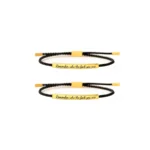 Remember Who The Fuck You'Re Tube Bracelet(2Pcs)