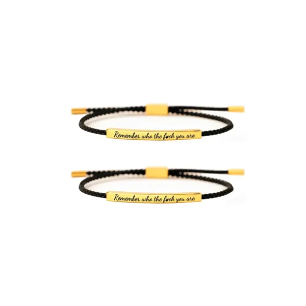 Remember Who The Fuck You'Re Tube Bracelet