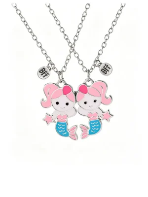 Mermaid BFF Magnetic Necklaces for 2 Best Friend