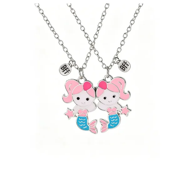 Mermaid BFF Magnetic Necklaces for 2 Best Friend
