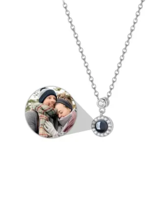 Projection Photo Necklace,Custom Picture Pendant