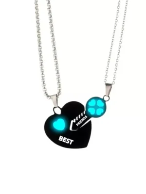 Luminous Heart Key Necklaces